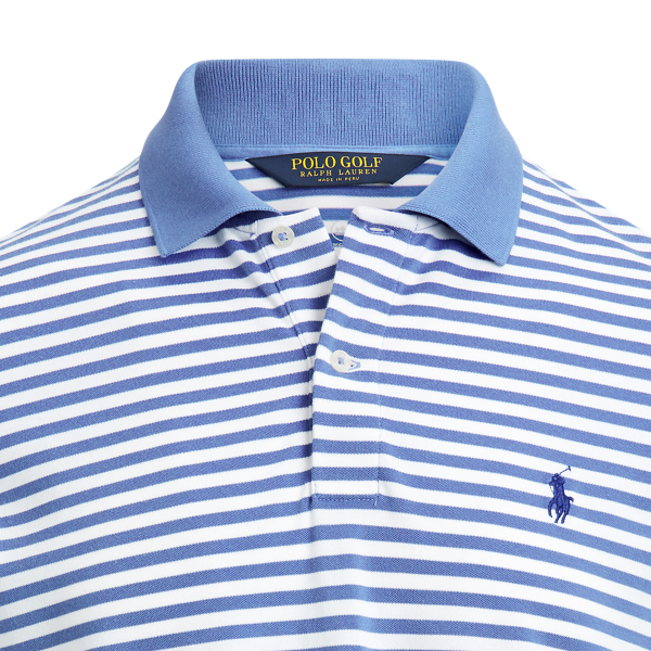 Indigo Sky/White Custom Slim Performance Polo Polo Golf 5
