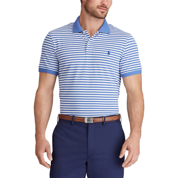 Indigo Sky/White Custom Slim Performance Polo Polo Golf 3