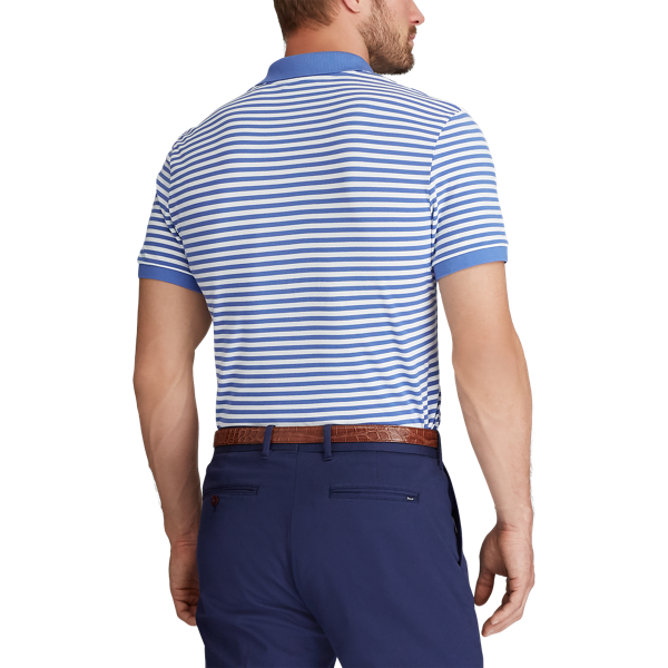 Indigo Sky/White Custom Slim Performance Polo Polo Golf 4