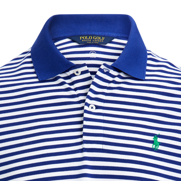 Sporting Royal/White Custom Slim Performance Polo Polo Golf 5