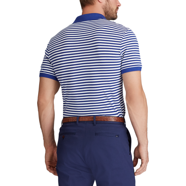 Sporting Royal/White Custom Slim Performance Polo Polo Golf 4
