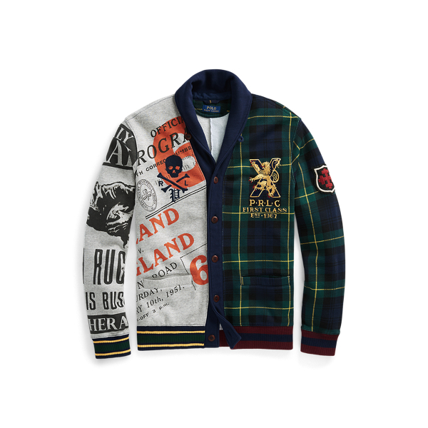 Patchwork Fleece Cardigan Polo Ralph Lauren in 1