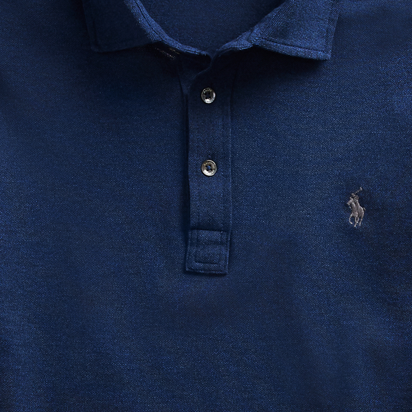 Monroe Blue Heather Custom Slim Fit Mesh Shirt Polo Ralph Lauren 7