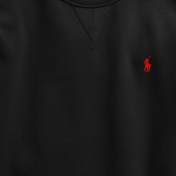 【関税&送料込】Polo Ralph Lauren Black Cotton-Blend Sweatsh Cotton-Blend-Fleece Hoodie | Sweatshirts T-Shirts
