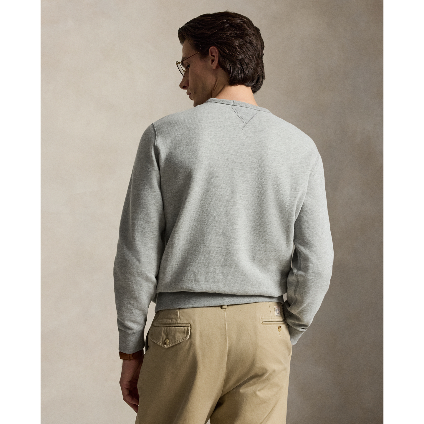 Мужская толстовка Ralph Lauren The RL Fleece, цвет: Меланжевый — фото 2