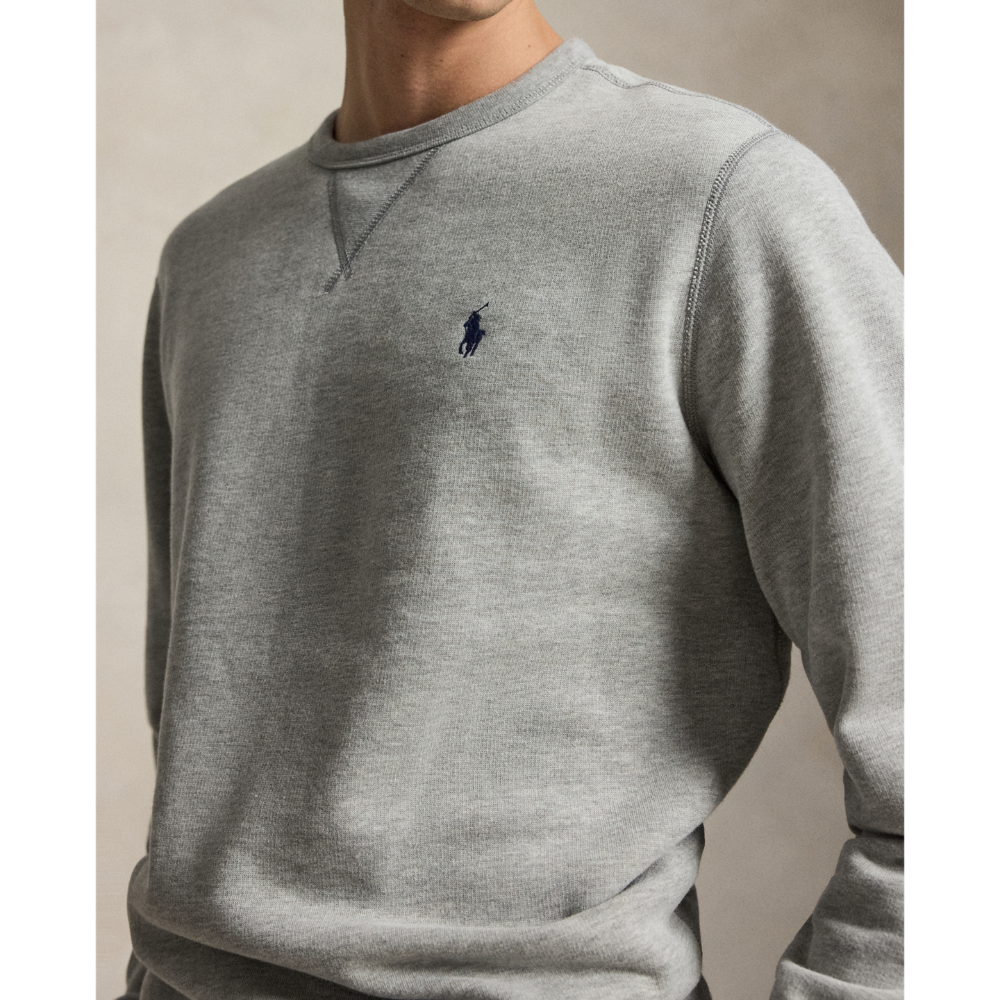 Мужская толстовка Ralph Lauren The RL Fleece, цвет: Меланжевый — фото 3