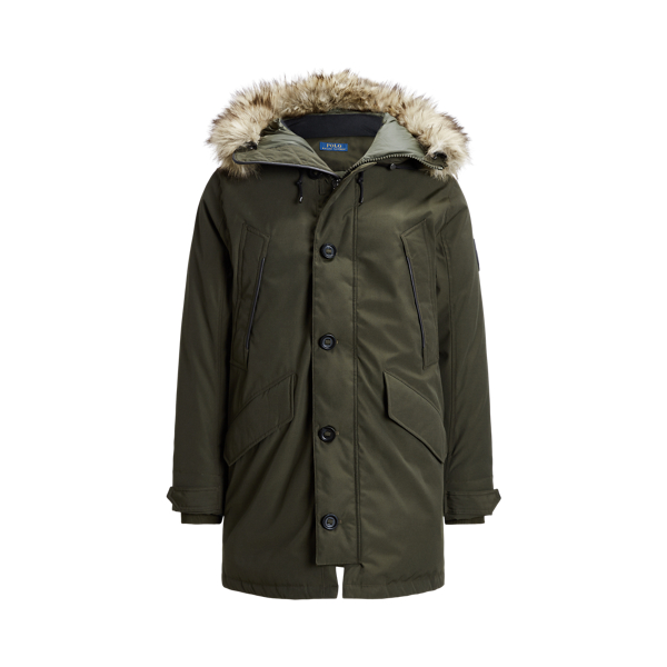 Water-Repellent Faux-Fur-Trim Down Parka Polo Ralph Lauren 1