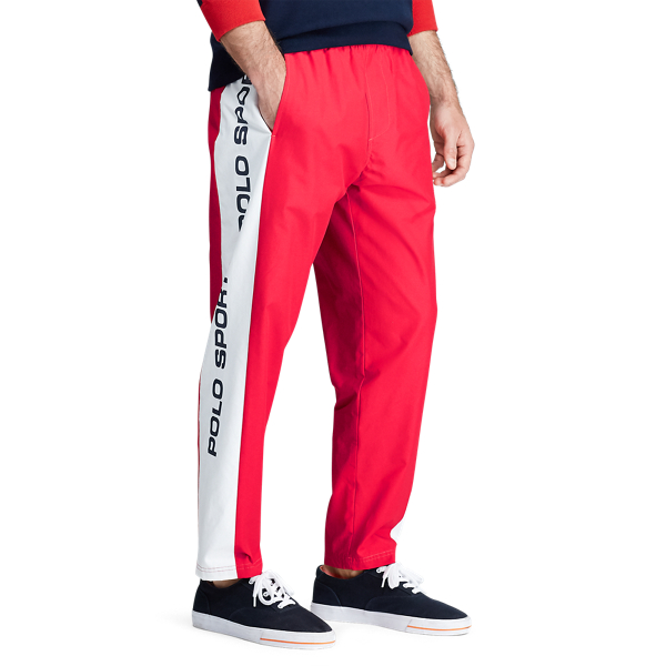 Aufw&auml;rmhose Polo Sport Polo Ralph Lauren in Rot/Keramikwei&szlig; 3