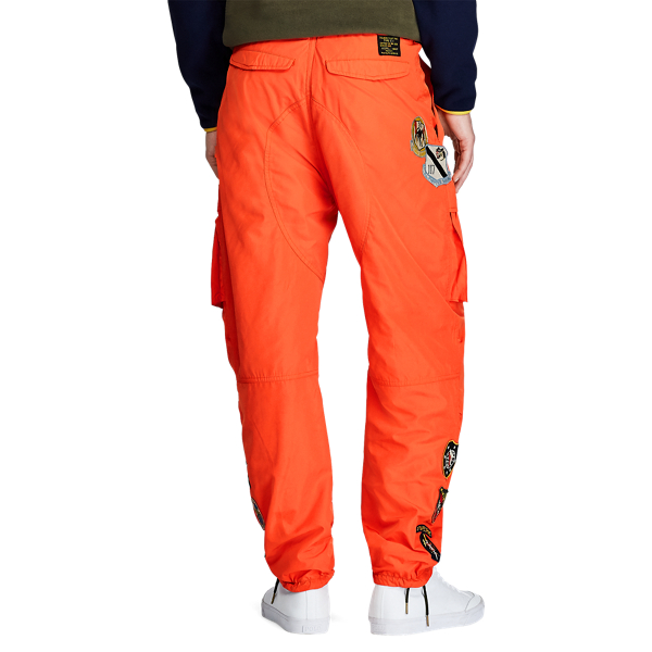 Bright Preppy Orange Relaxed Fit Flight Trouser Polo Ralph Lauren 4