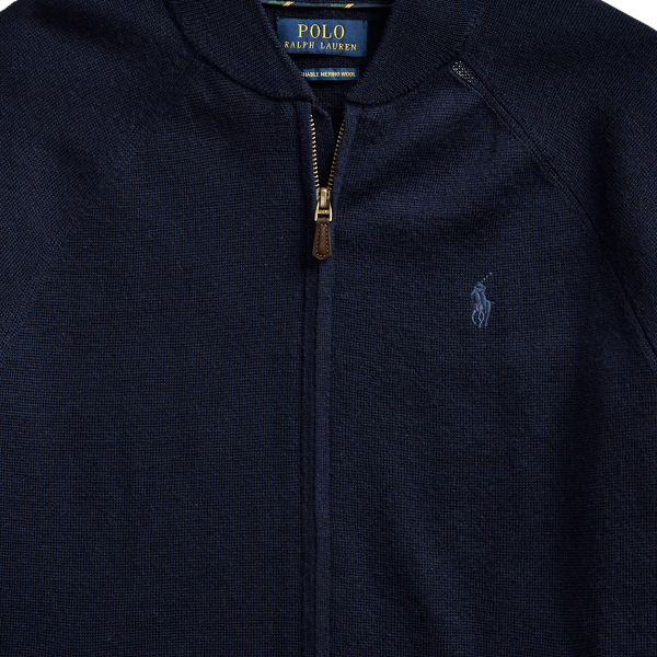 Hunter Navy Washable Wool Zip Jumper Polo Ralph Lauren 6
