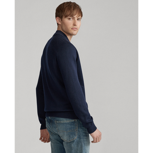 Hunter Navy Washable Wool Zip Jumper Polo Ralph Lauren 4