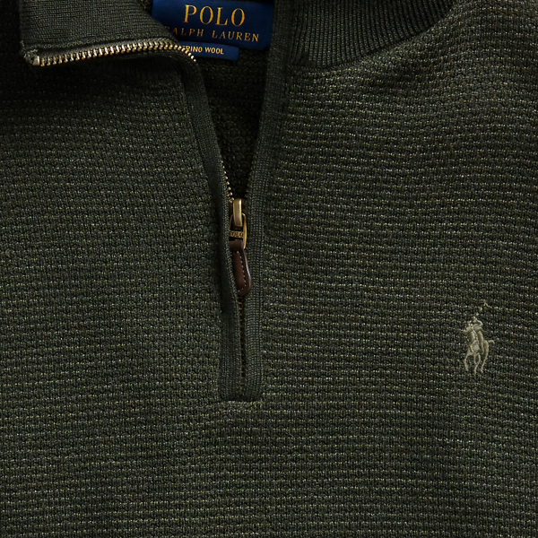 Olive Two Tone Washable Wool Jumper Polo Ralph Lauren 7