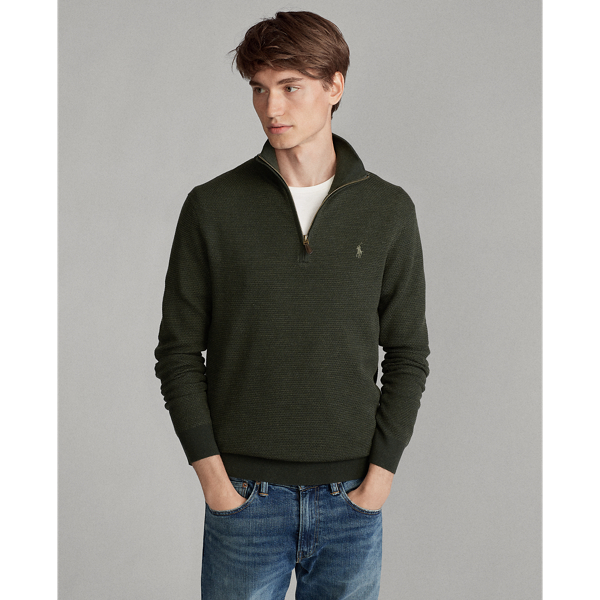 Olive Two Tone Washable Wool Jumper Polo Ralph Lauren 4