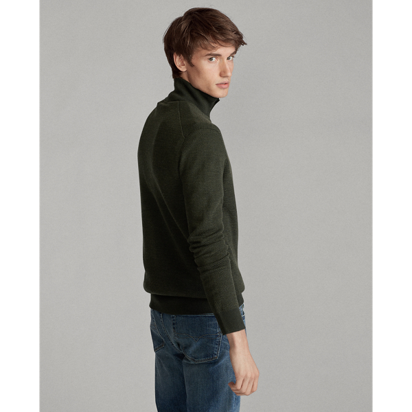 Olive Two Tone Washable Wool Jumper Polo Ralph Lauren 5