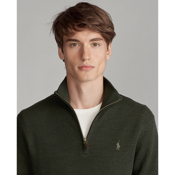 Olive Two Tone Washable Wool Jumper Polo Ralph Lauren 6