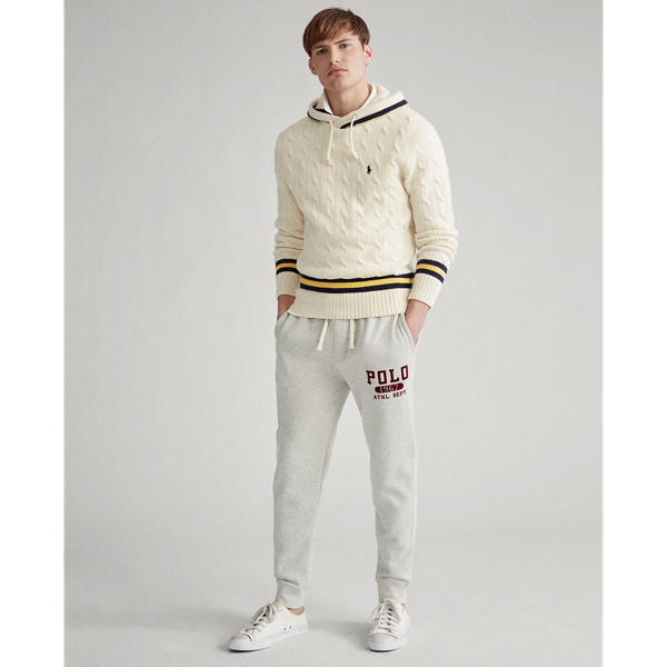 Cream/Navy/Gold Hooded Cricket Jumper Polo Ralph Lauren 3