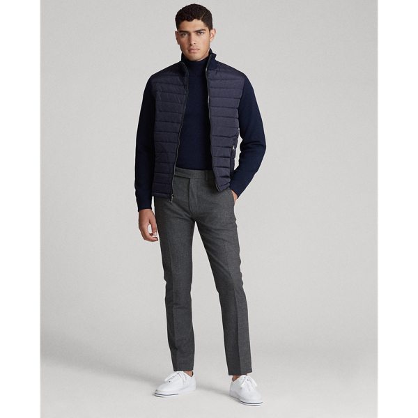 Navy Wool Hybrid Full-Zip Jumper Polo Ralph Lauren 3