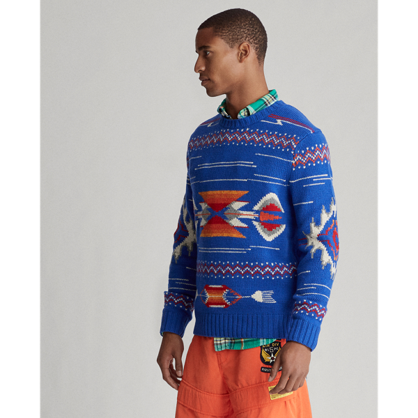 Wollpullover in Southwest-Optik Polo Ralph Lauren in Royal multi 4