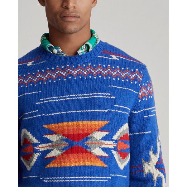 Wollpullover in Southwest-Optik Polo Ralph Lauren in Royal multi 6