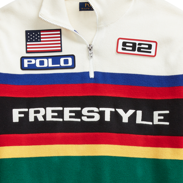 Cream Multi Cotton Graphic Jumper Polo Ralph Lauren 7
