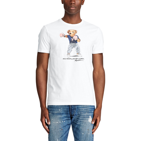 White Pink Pony Polo Bear Tee Polo Ralph Lauren 3