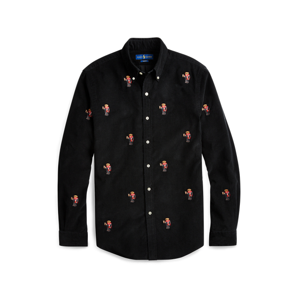 Slim Fit Bear Corduroy Shirt Polo Ralph Lauren em 1