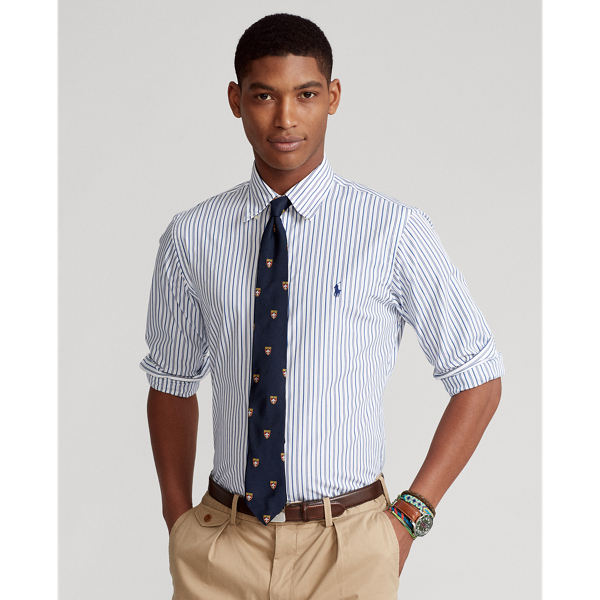 Slim Fit Striped Poplin Shirt for Men Ralph Lauren UK