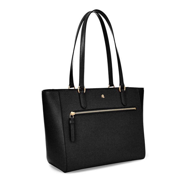 Black Saffiano Leather Tote Lauren 2