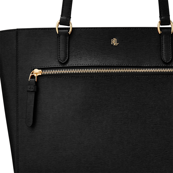 Black Saffiano Leather Tote Lauren 5