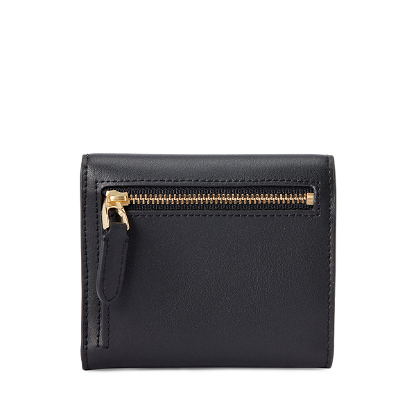 Black/Porcini Leather Continental Wallet Lauren 2