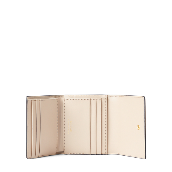 Black/Porcini Leather Continental Wallet Lauren 3