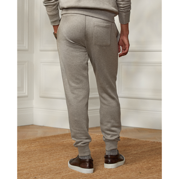 Classic Light Grey Heathe Fleece Jogger Pant Purple Label 5