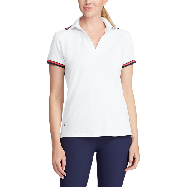 Ceramic White Piqu&eacute; Short-Sleeve Golf Shirt RLX 3