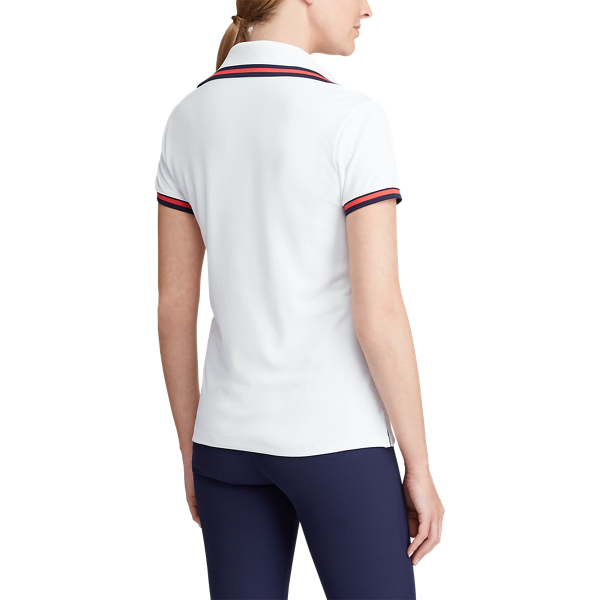 Ceramic White Piqu&eacute; Short-Sleeve Golf Shirt RLX 4