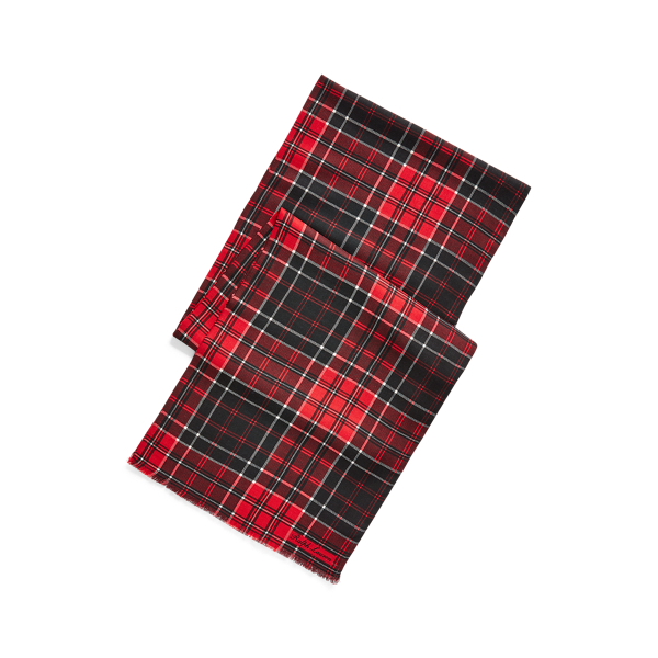 Tartan Cashmere-Silk Scarf
