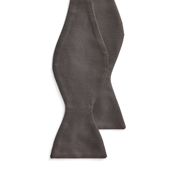 Pin Dot Silk Bow Tie Purple Label 1