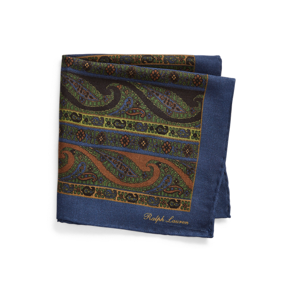 Paisley Pocket Square Purple Label em 1