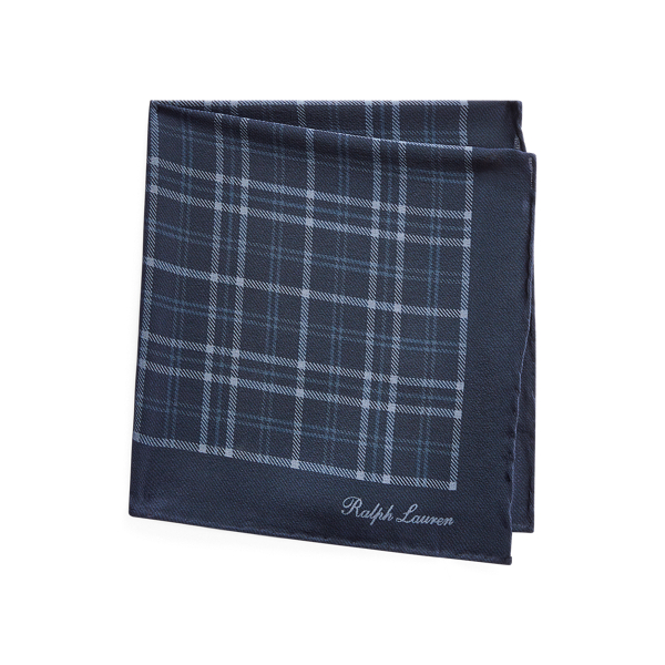 Plaid Crepe Pocket Square