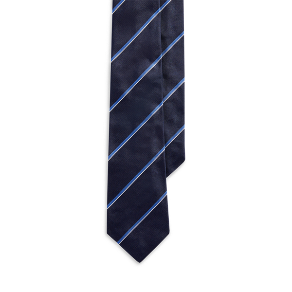 Striped Silk Repp Tie