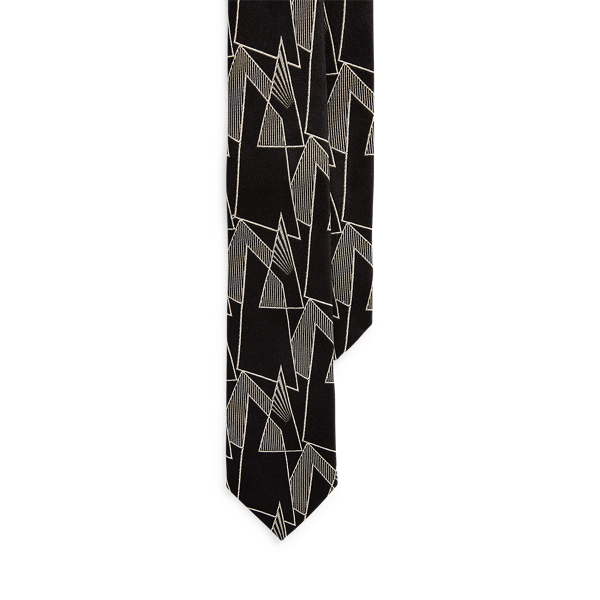 Art Deco Silk-Cashmere Tie Purple Label em 1