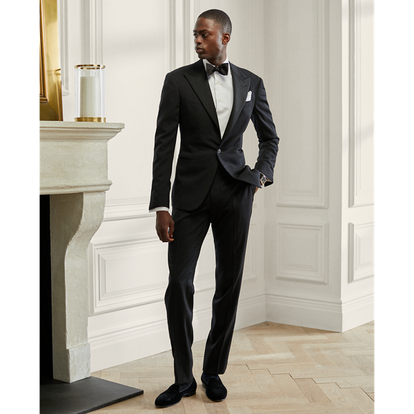 Black Gregory Handmade Barathea Peak Tuxedo Purple Label 1