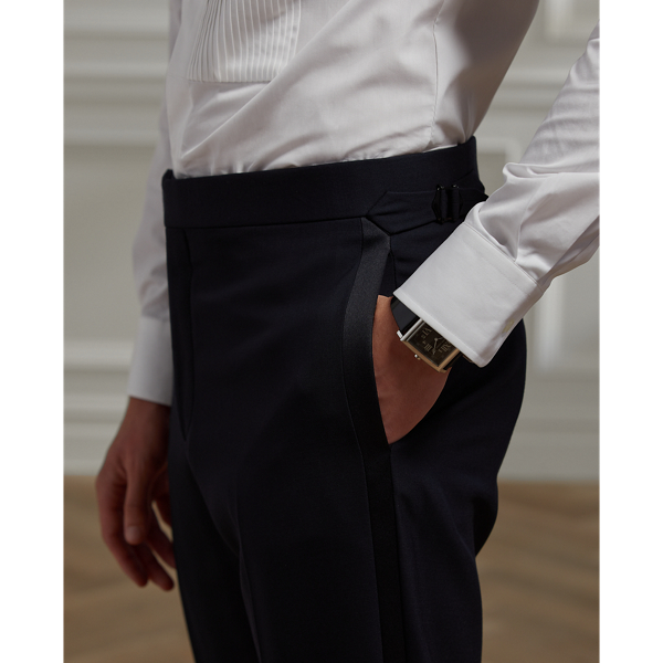 Smoking Gregory revers crantés fait main