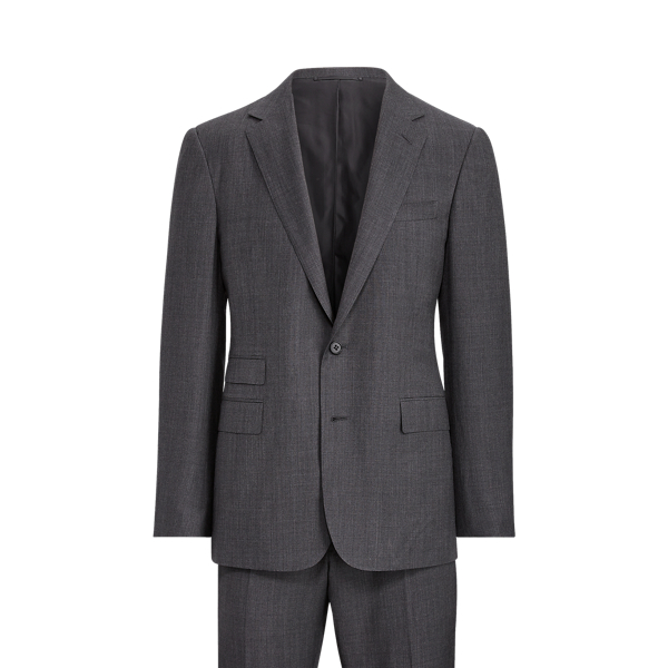 Gregory Handmade Wool Sharkskin Suit Purple Label 1