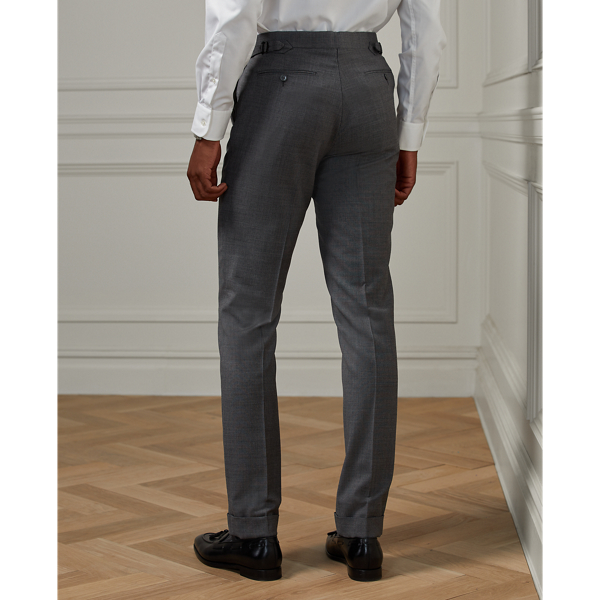 Grey Multi Gregory Hand-Tailored Sharkskin Suit Purple Label 9