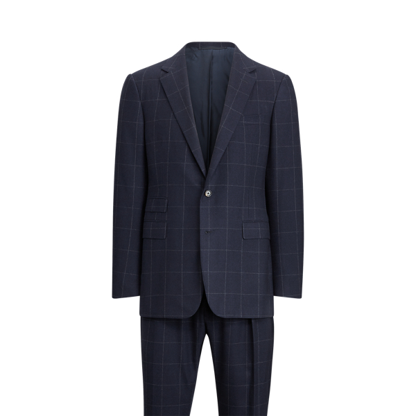 Handmade Windowpane Suit Purple Label 1