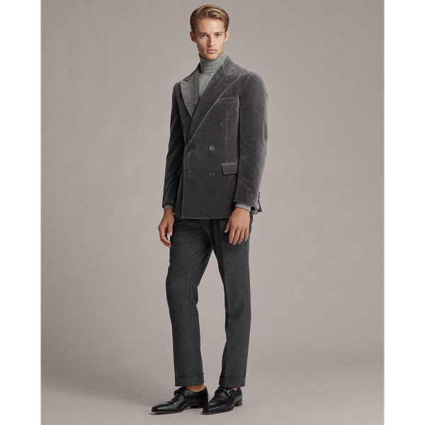 Light Grey Kent Velvet Dinner Jacket Purple Label 4