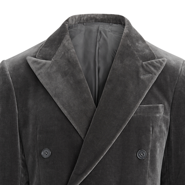 Light Grey Kent Velvet Dinner Jacket Purple Label 9