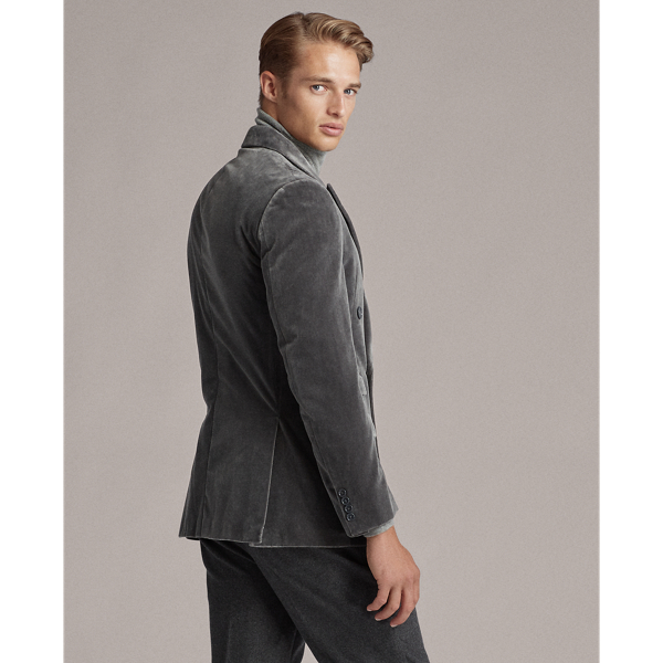 Light Grey Kent Velvet Dinner Jacket Purple Label 6