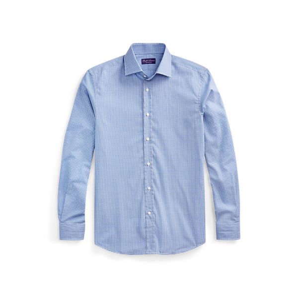 Gingham Twill Shirt Purple Label 1