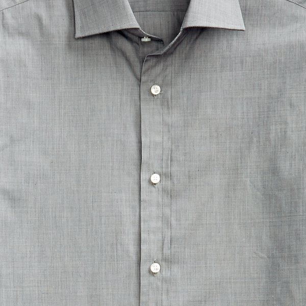 Grey End-on-End Shirt Purple Label 7
